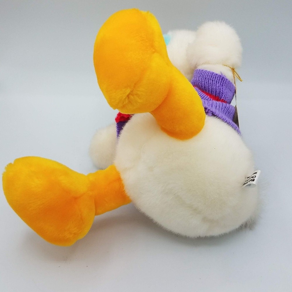 Donald Duck Tokyo Disneyland Plush Purple Red Sweater With Tags - Picture 7 of 12